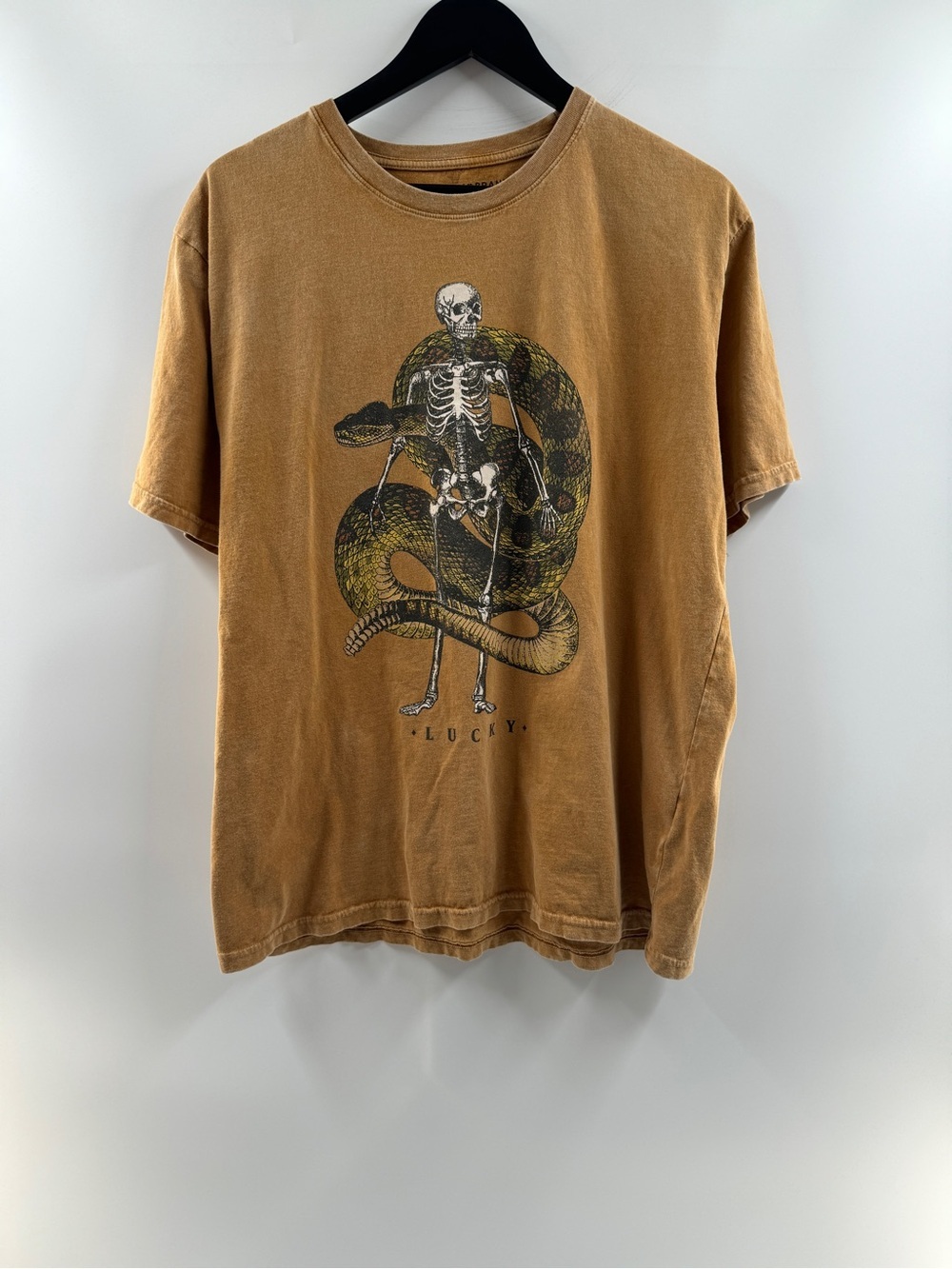 Lucky Brand Skeleton Snake Graphic T-Shirt – Men's XL